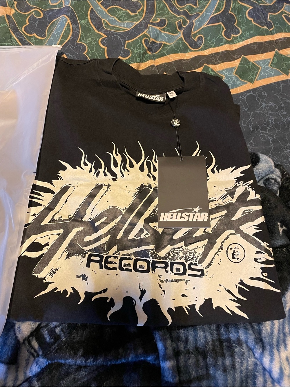 Hellstar Black Short Sleeve Graphic Tee - Hellstar Records Print